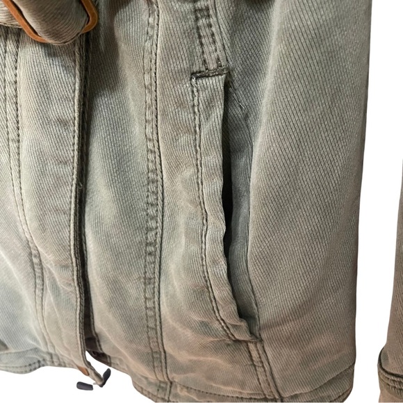 Anthropologie Green Everyday Belted Moto Utility Jacket - Picture 7 of 14